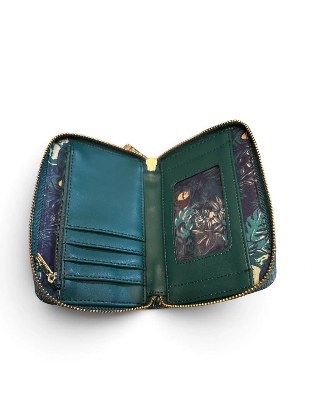Loungefly Jurassic World Jungle Velociraptor zip-around wallet NWOT